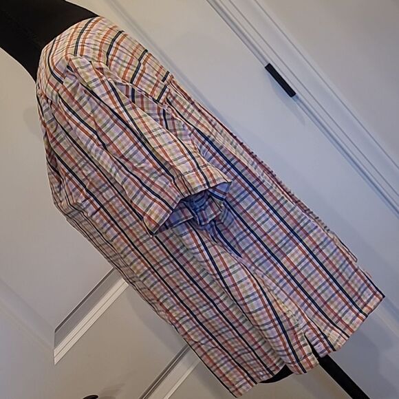 a.n.a a new apparel  sz 0X woman plaid shirt, button front - Picture 2 of 9